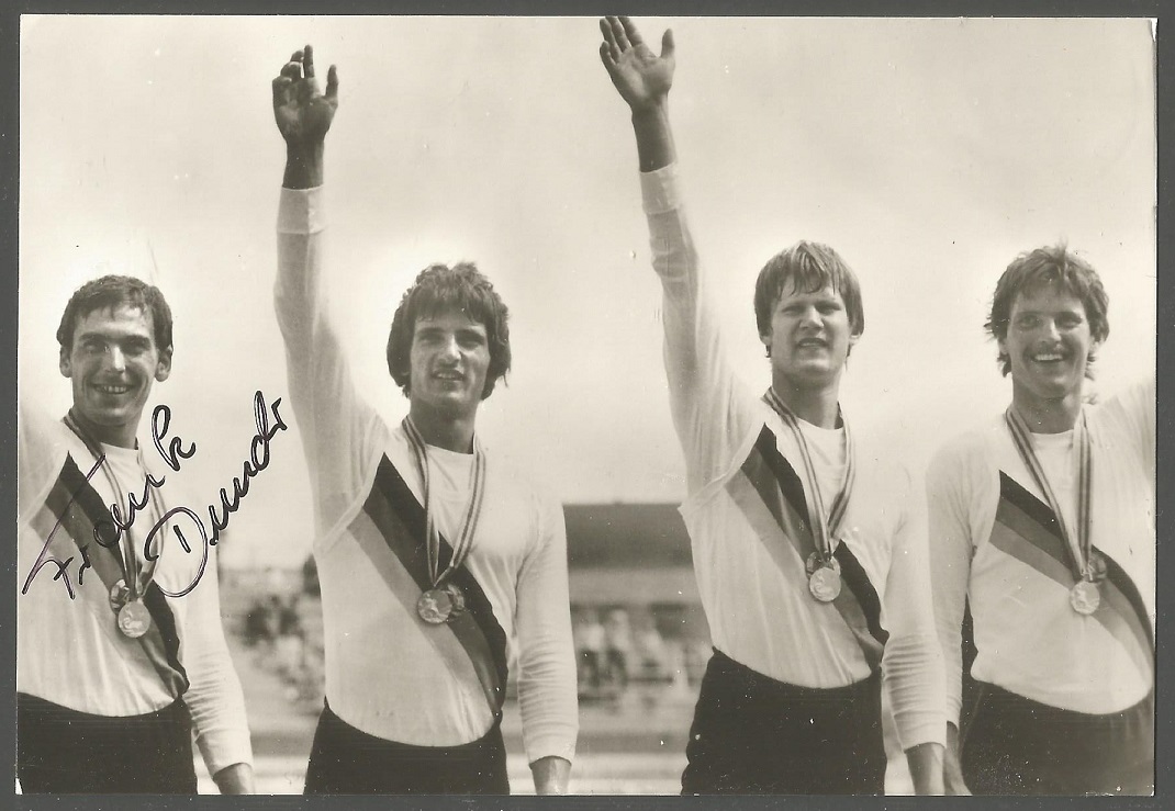 pc gdr 1980 og moscow m4x gold medal winner crew gdr