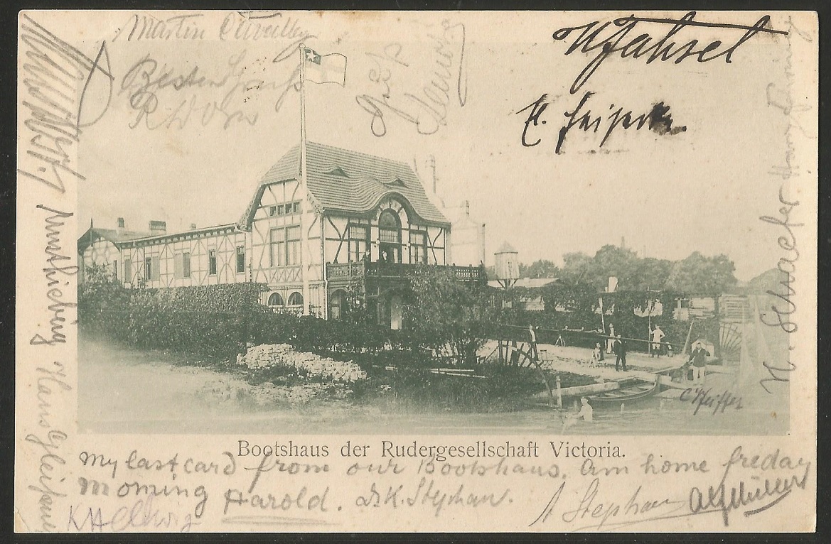 PC GER Berliner RG Victoria boathouse PU 1902