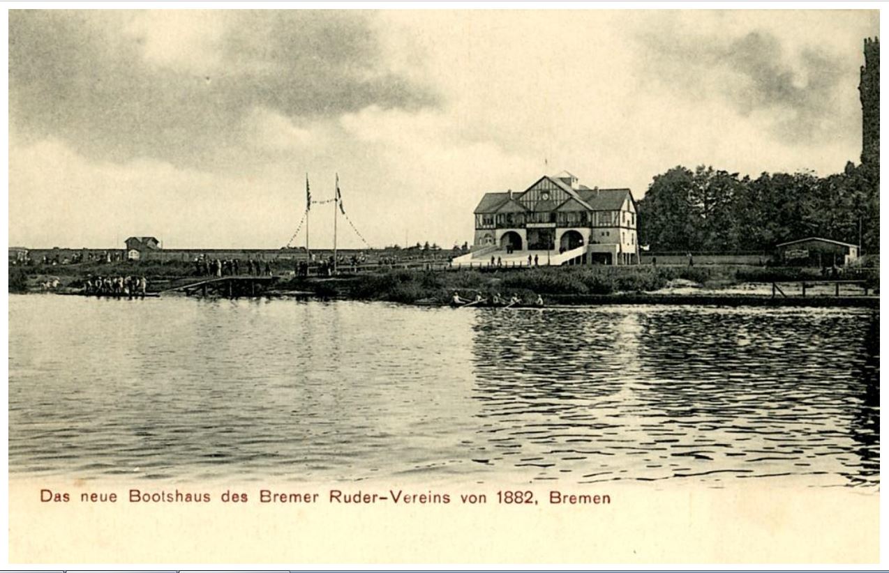 PC GER Bremer Ruderverein von 1882 the new boathouse 1906