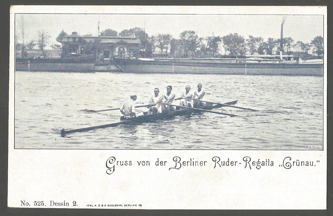 pc ger berlin gruenau greetings from the regatta no. 525 undived back pre 1905