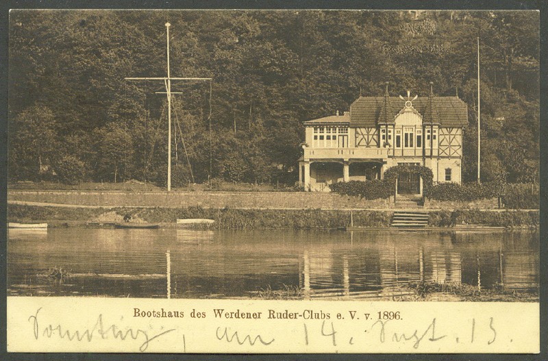 pc ger essen werdener rv pu 1913 photo of boathouse