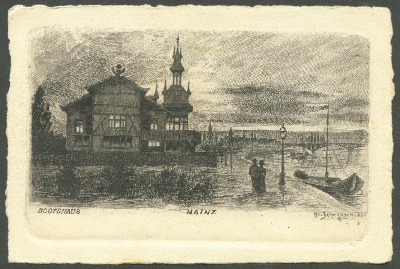 pc ger mainzer rv etching of boathouse 