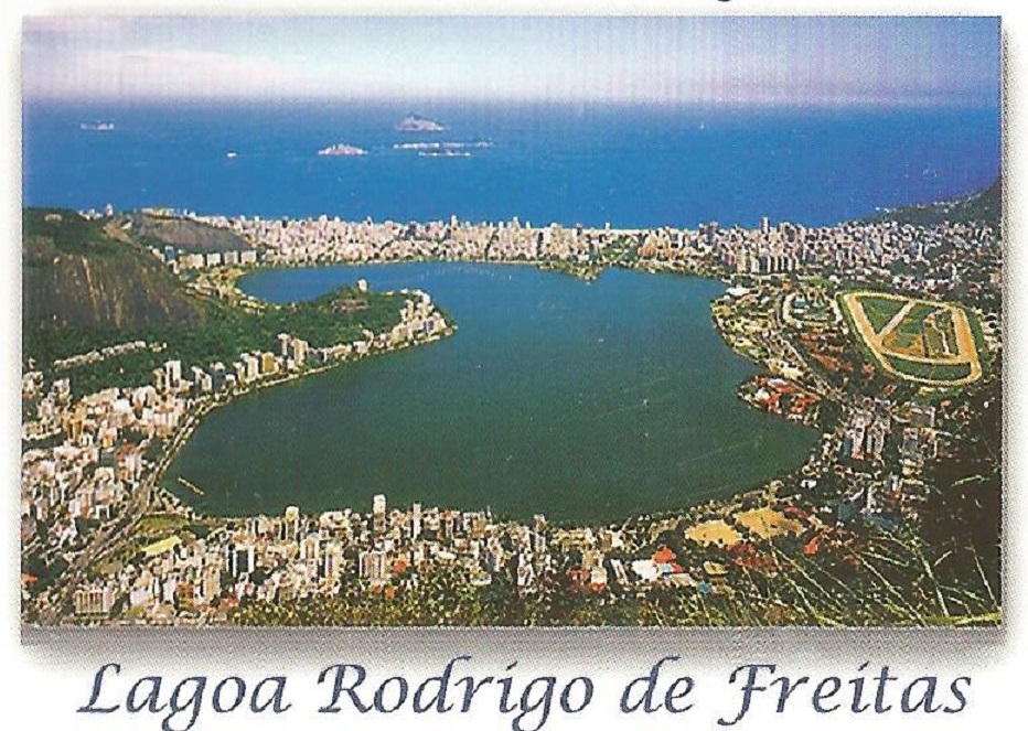 PC BRA undated with photo of Logoa Rodrigo de Freitas venue of the Olympic regatta course Rio de Janeiro 2016 enlargement