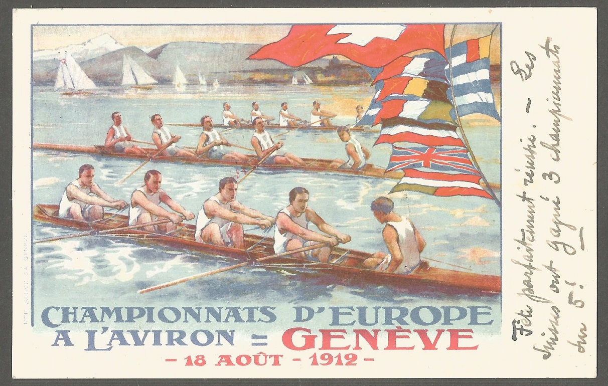 PC SUI 1912 ERC Geneva PU 1912 front with text refering to Swiss successes
