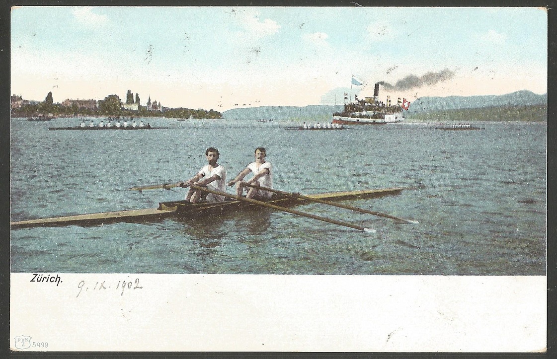 PC SUI regatta on Zuerich lake Iundived back pre 1905