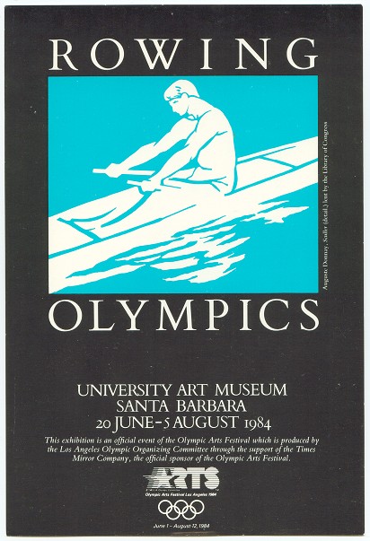 pc usa 1984 rowing olympics advertising exhibition university art museum santa barbara june august 1984 