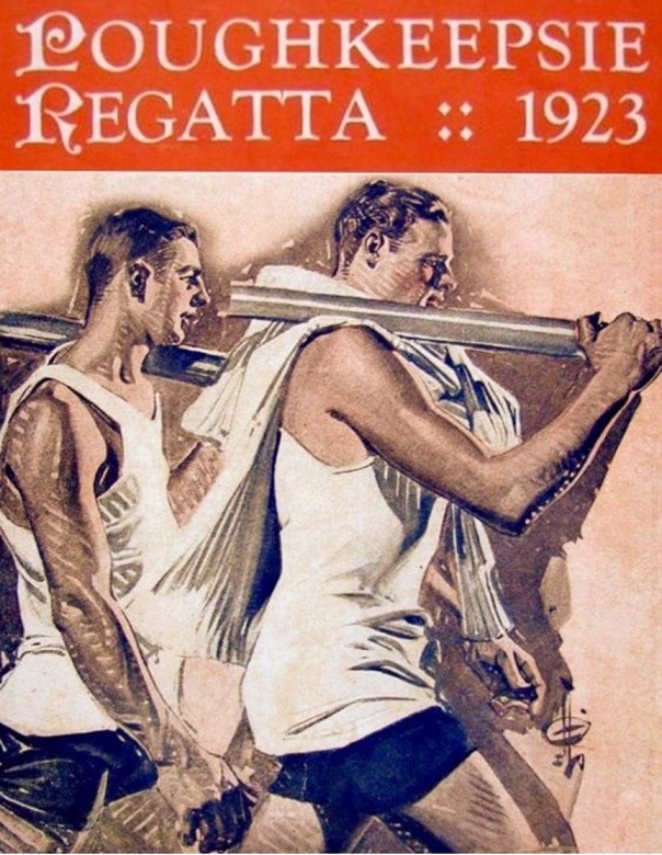 Poster USA 1923 Poughkeepsie Regatta image on magnet