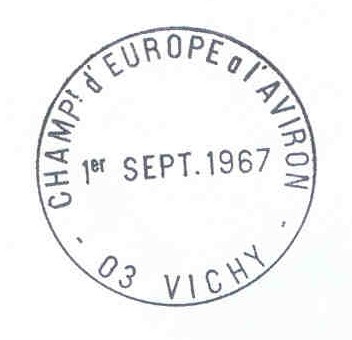 pm fra 1967 sept. 1st vichy werc first day