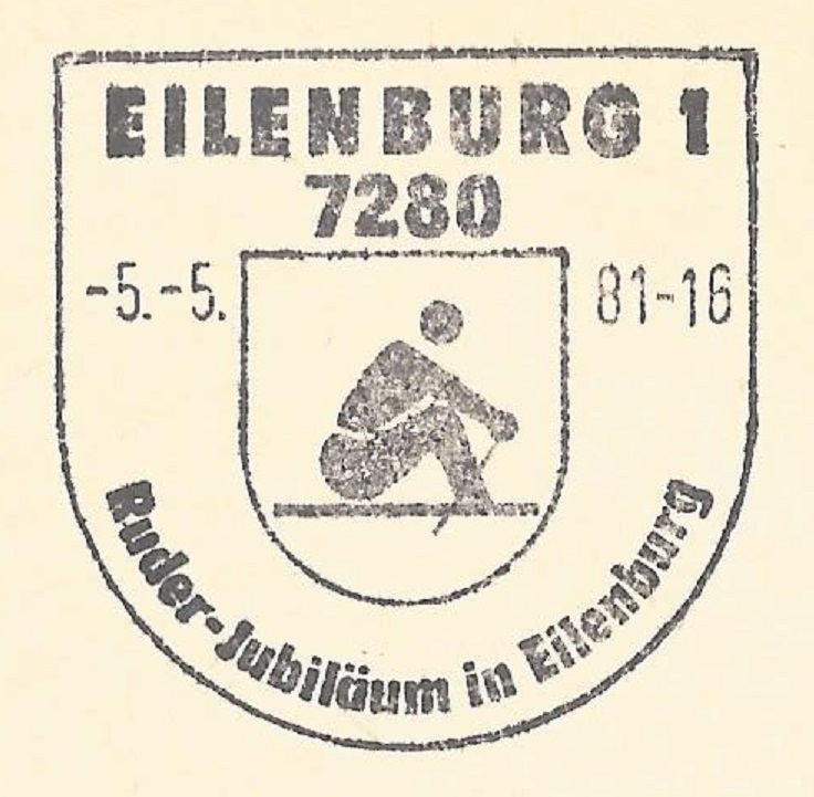PM GDR 1981 May 5th Eilenburg Ruder Jubiläum Pictogram