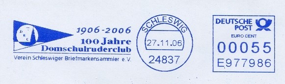 pm ger 2006 schleswig domschulruderclub 100 years blue meter mark 