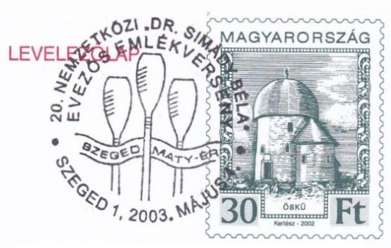 PM HUN 2003 May 4th Szeged 20th International Dr. Bela Simady Rowing Competition