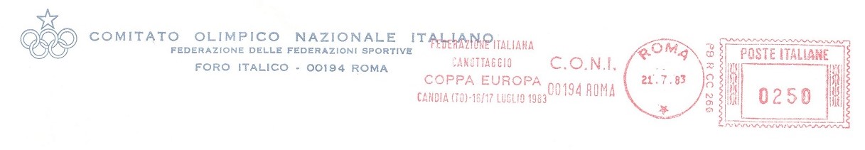 pm ita 1983 july 21st roma italian rowing federation coppa europa candia nations cup u 23