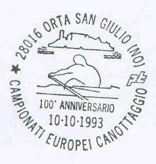 pm ita 1993 oct.10th orta san giulio 100th anniversary of the first erc stylized rower 
