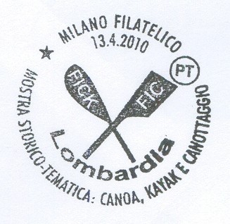 pm ita 2010 apr. 13th milano stamp exhibition lombardia drawing of big blade with fic 