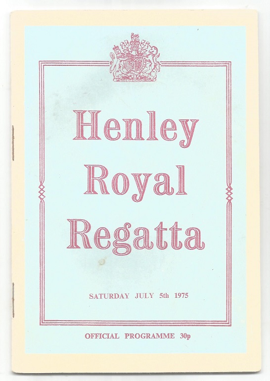 Henley Regatta 1975 July 5th program cover