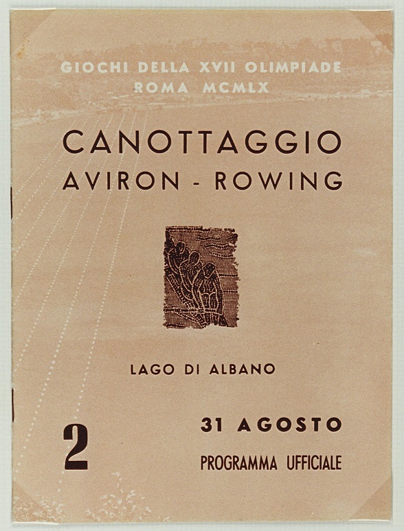 Program ITA 1960 OG Rome Canottaggio No. 2 Aug. 31st Coll. E