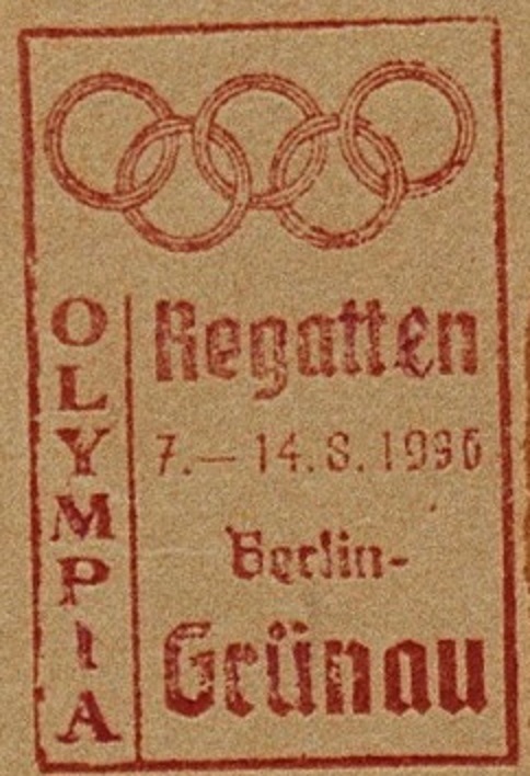 Cachet GER OG Berlin 1936 Coll. E