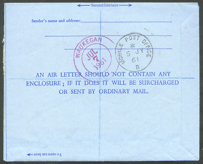 registered air letter gbr 1961 july 5th henley with pm moble post office b reverse