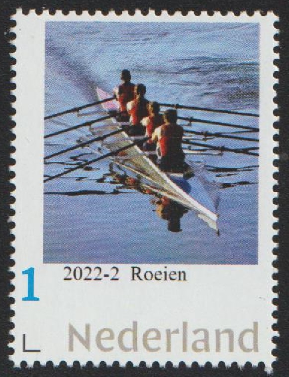 Stamp NED 2022 2 Roeien personalized issue 4X