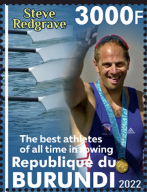 Stamp BDI 2022 unauthorized issue Steve Redgrave GBR 2