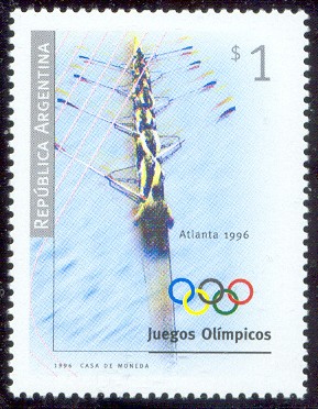 stamp arg 1996 july 6th og atlanta mi 2306 8 