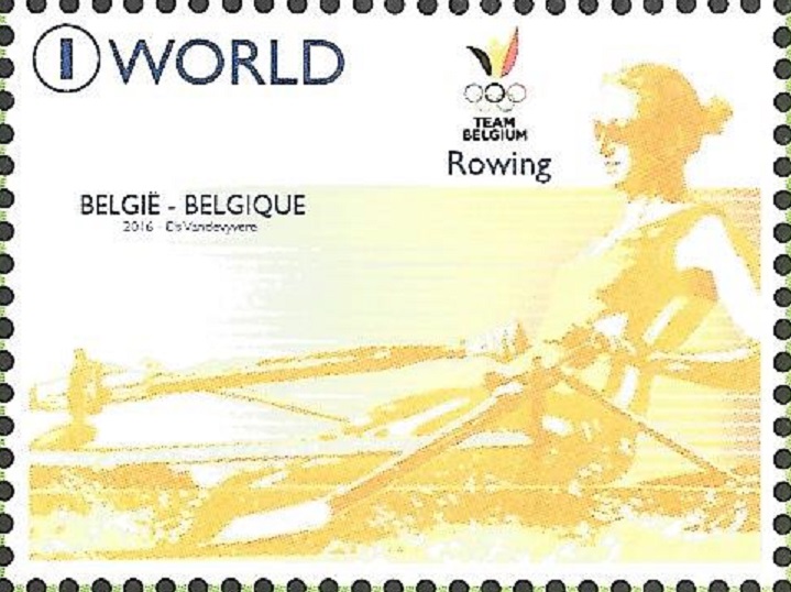 Stamp BEL 2016 Aug. 22nd OG Rio de Janeiro