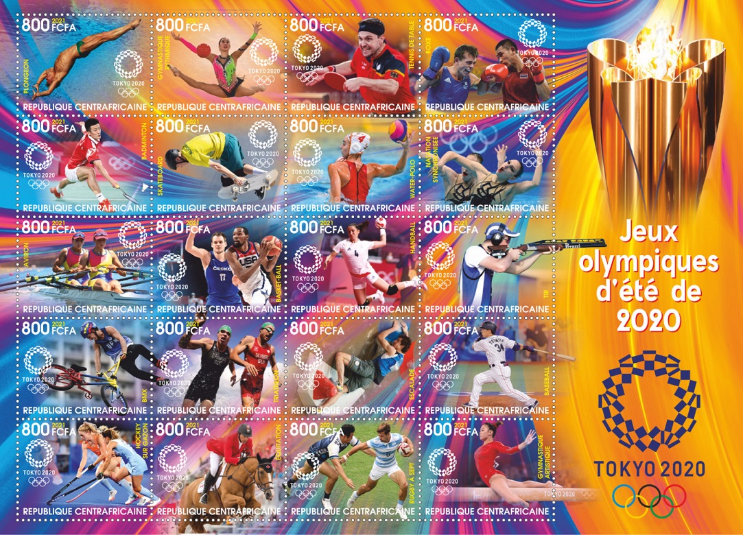 Stamp CAF 2021 Oct.7th MS OG Tokyo 2020