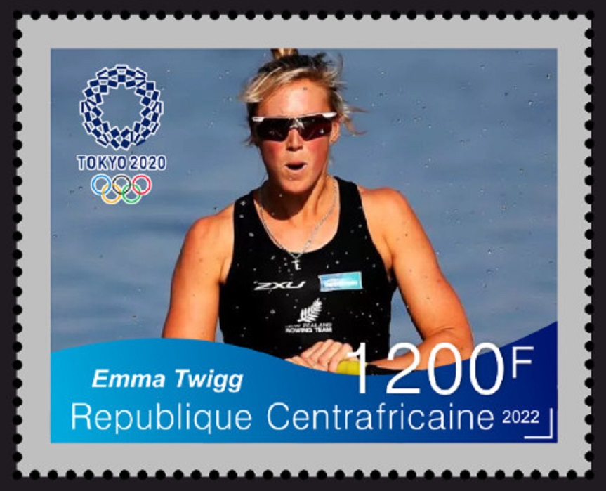 Stamp CAF 2022 unauthorized issue Emma Twigg NZL I