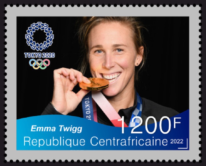 Stamp CAF 2022 unauthorized issue Emma TwiggsNZL II