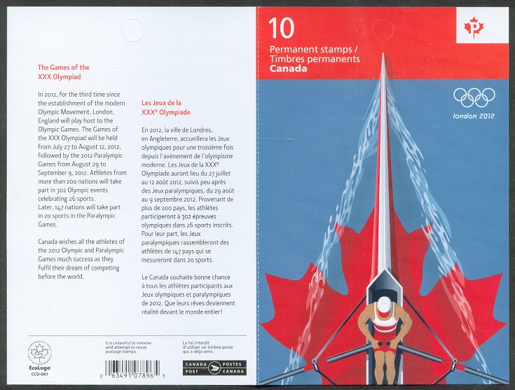 stamp can 2012 og london booklet cover pages