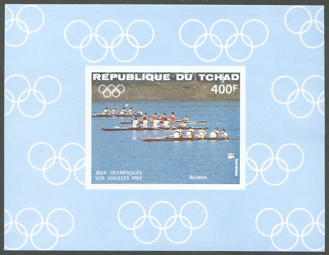 stamp cha 1984 march 1st og los angeles mi 1059 ss de luxe imperforated 4 race 