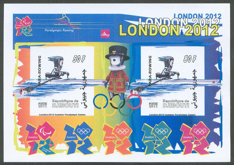 stamp dji 2011 paralympic games 2012 ms imperforated