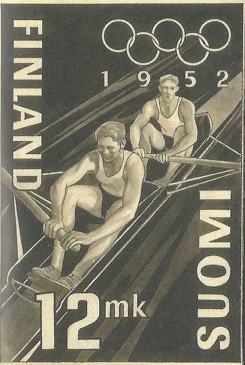 Stamp FIN 1952 OG Helsinki unissued design