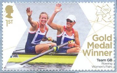 stamp gbr 2012 aug. 2nd og london w2 gold medal winners helen glover heather stanning gbr