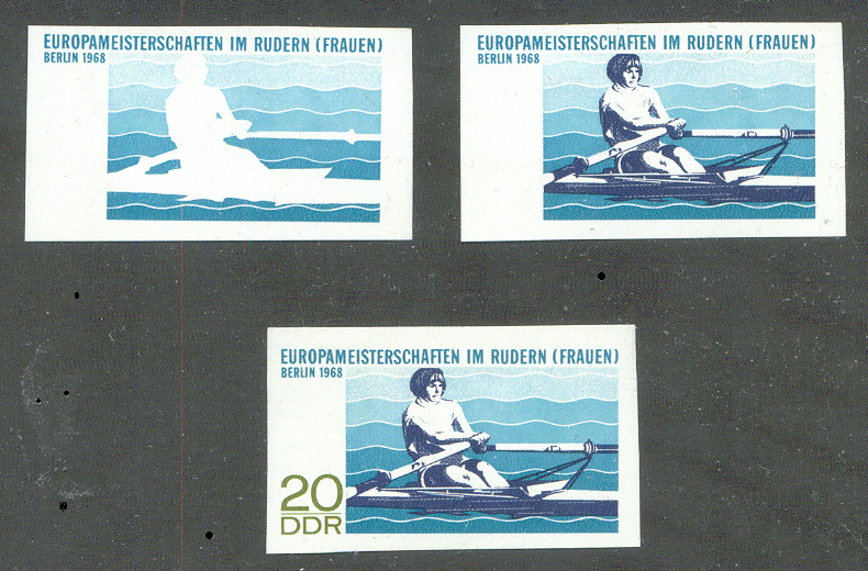 stamp gdr 1968 june 6th werc berlin mi 1373 proofs imperforated complete
