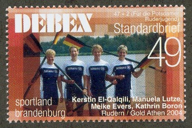 stamp ger 2005 march debex 49 c w4x with sponsor allianz mi 2 80.004 issued