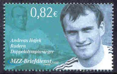 stamp ger 2008 june 30th mzz halle andreas hajek olympic gold medal winner m4x 1992 1996 