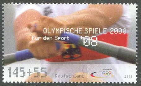 stamp ger 2008 march 13th fuer den sport og beijing mi 2652 w1x 
