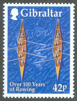 stamp gib 1999 july 2nd mi 891 over 100 years of rowing two gig 4 