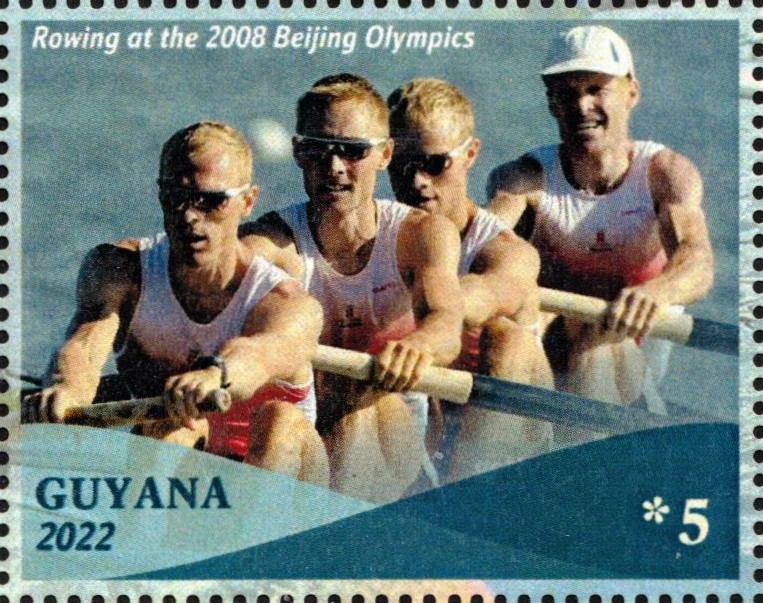 Stamp GUY 2022 unauthorized issue OG Beijing 2008 M4 