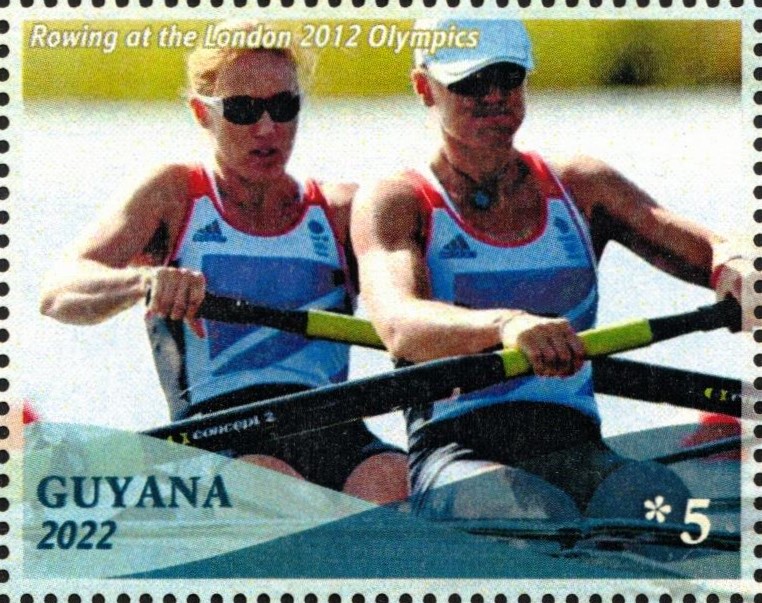 Stamp GUY 2022 unauthorized issue OG London 2012 2 