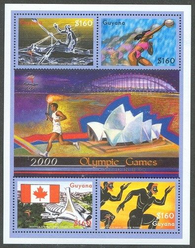 stamp guy 2000 may 15th og sydney ms mi 6975 6978