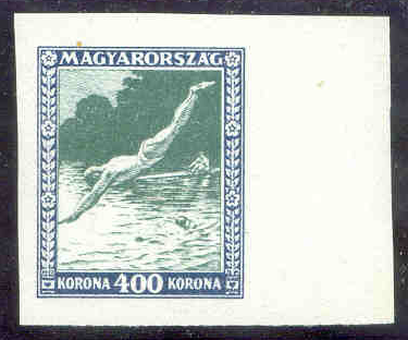 Stamp HUN 1925 Apr. 27th Mi 406 imperforated 1X