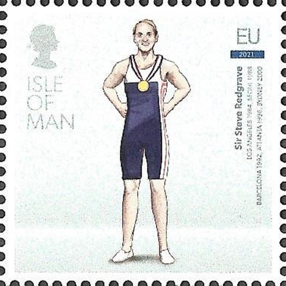 Stamp IOM 2021 July 15th Great British Athletes Steve Redgrave