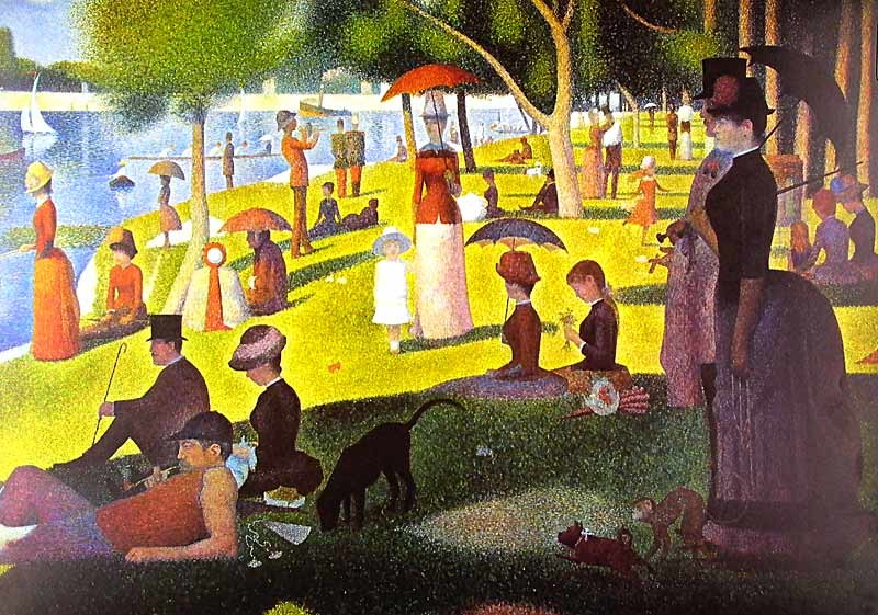 painting fra g. seurat sunday afternoon on isle of grande jatte 