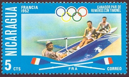 stamp nca 1976 july og montreal mi 1952 fra 2 salles mercier olympic champions helsinki 1952 