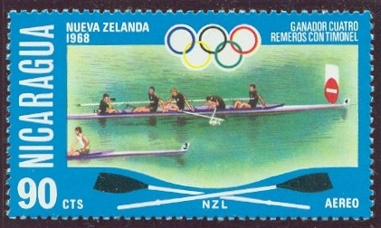 stamp nca 1976 july og montreal mi 1956 4 nzl olympic champion mexico 1968 