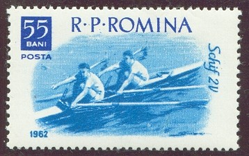 stamp rom 1962 may 15th water sports mi 2051 2x