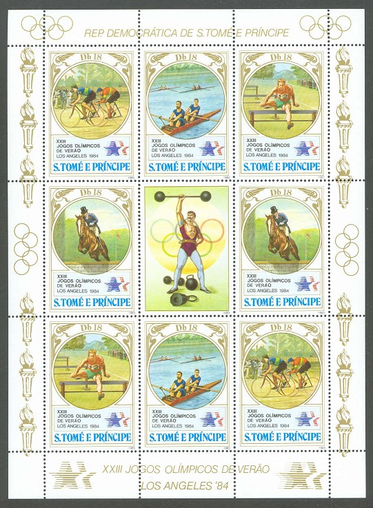 stamp stp 1983 dec. 29th og los angeles ms mi 873 876 a