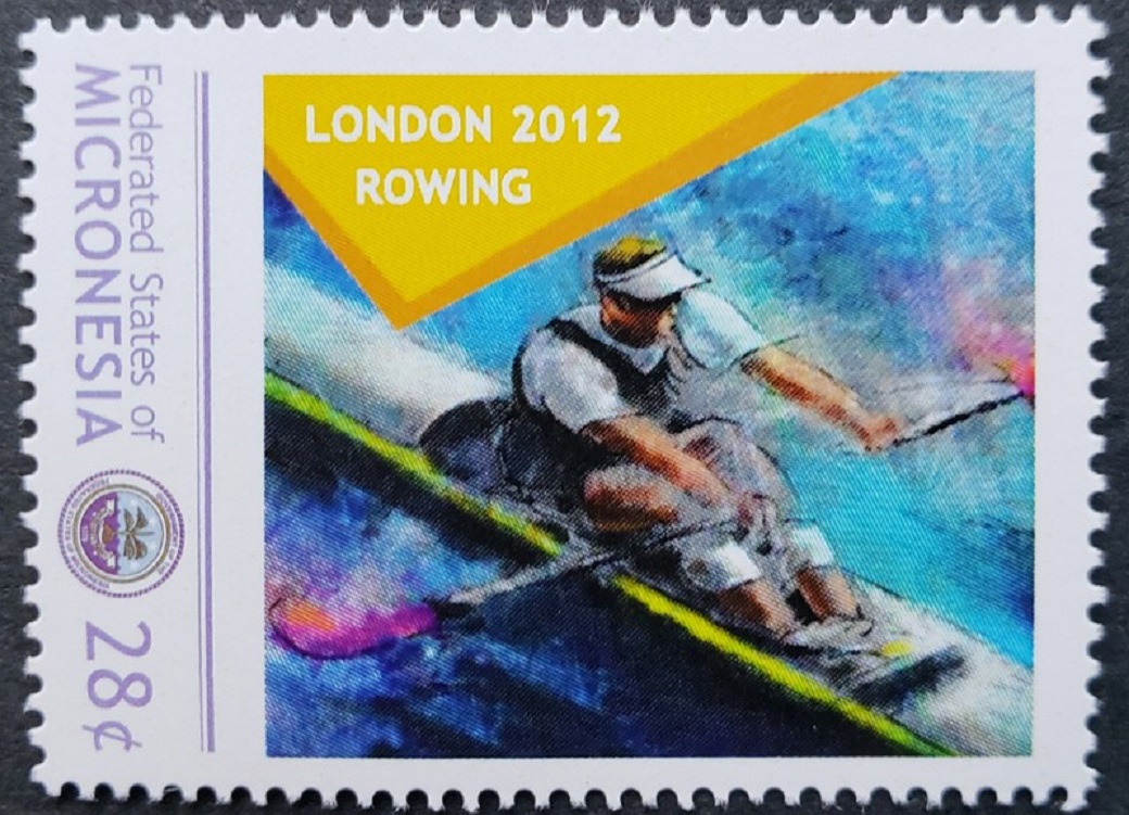 Stamp FSM 2012 OG London Mahe Drysdale NZL
